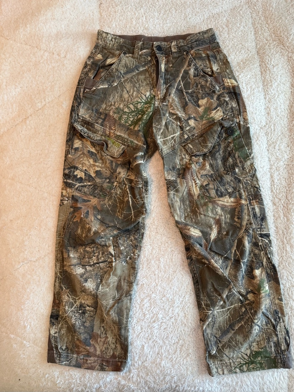 Boys Camouflage Cargo Pants - Realtree-Style Camo